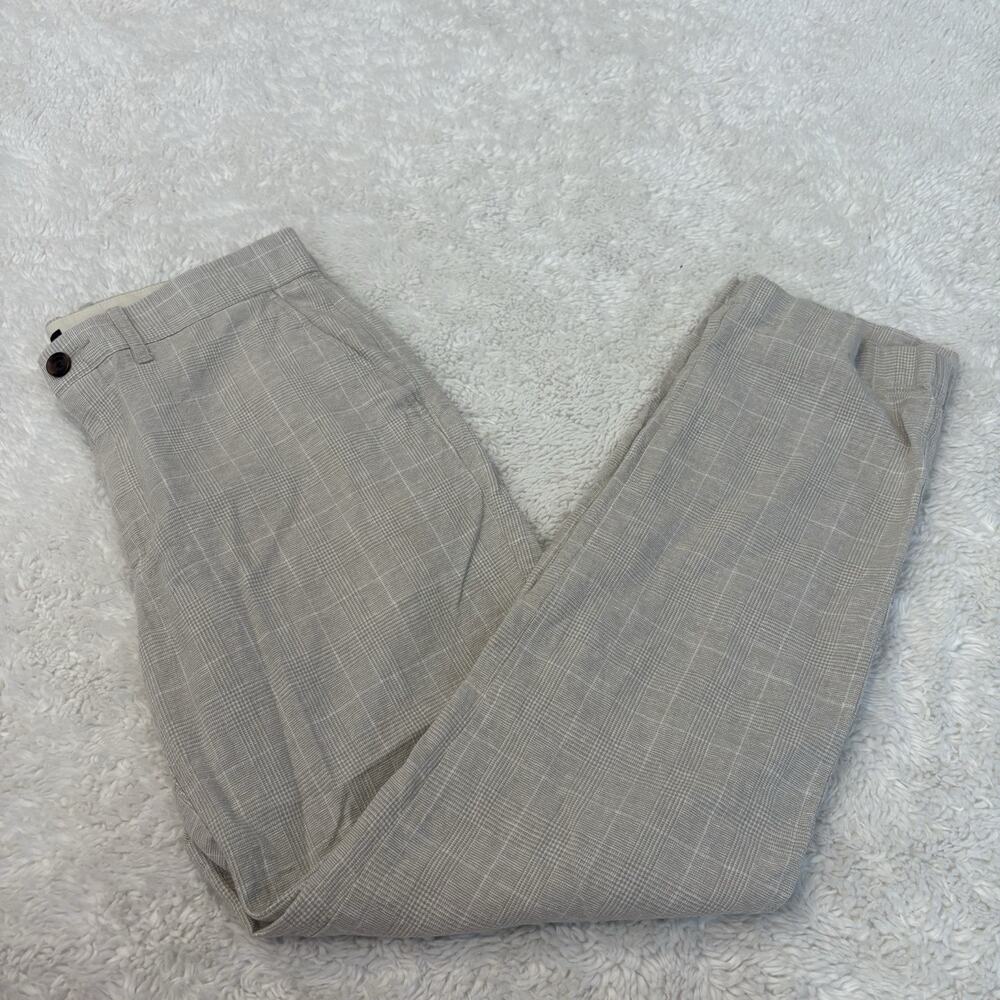 J.Crew Men’s Beige Linen Cotton Pants 31x32 Preppy Costal Resort Summer Casual